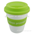 350ML Eco-friendly Plastic Travel Coffee Mug with Silicon Lid And Grip